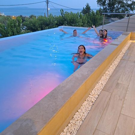 Villa Vasillis-Heated Swimming Pool With Infinity View Vitaládes エクステリア 写真