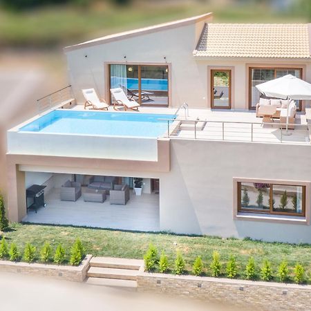 Villa Vasillis-Heated Swimming Pool With Infinity View Vitaládes エクステリア 写真