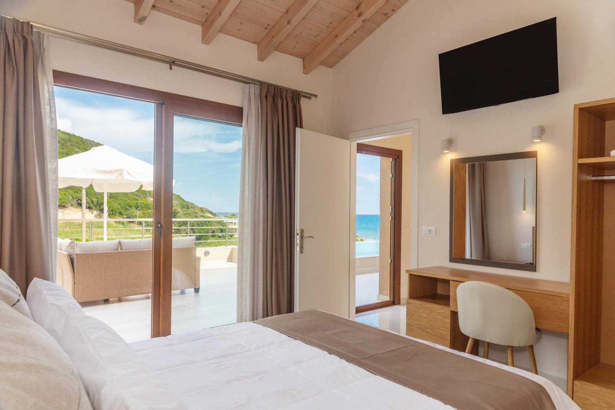 Villa Vasillis-Heated Swimming Pool With Infinity View Vitaládes エクステリア 写真